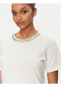 Morgan T-Shirt 251-DOUTI Biały Regular Fit. Kolor: biały. Materiał: bawełna #4