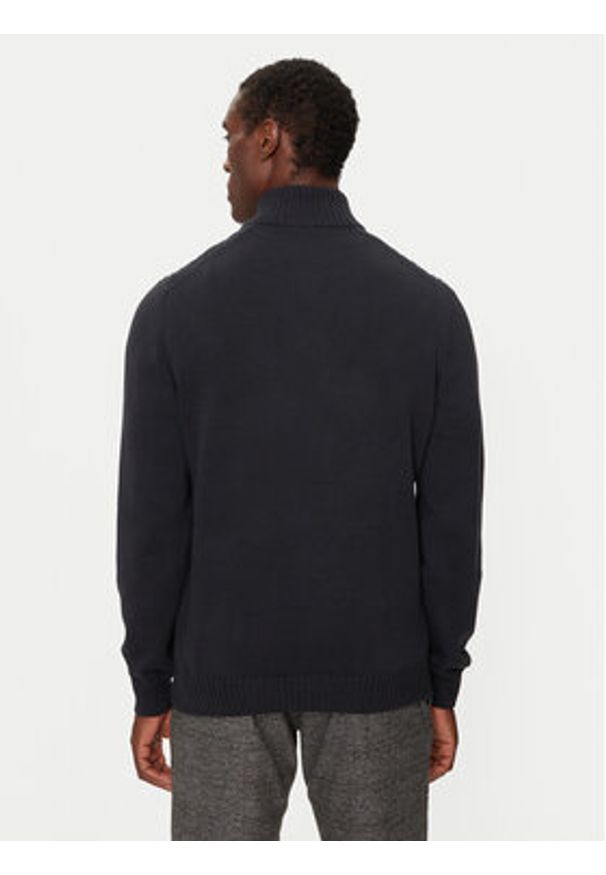 JOOP! Jeans Sweter 15 JJK-08Sanjor 30043086 Granatowy Modern Fit. Kolor: niebieski. Materiał: bawełna