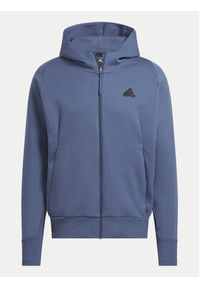 Adidas - adidas Bluza Z.N.E. Premium IR5226 Niebieski Loose Fit. Kolor: niebieski. Materiał: bawełna #5