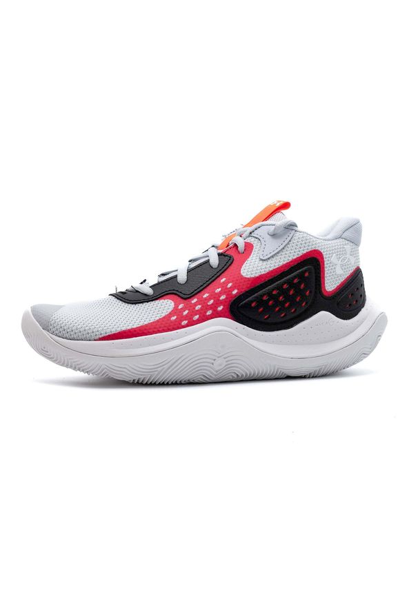 Buty Koszykówki Under Armour Ua Jet '23 Dorosłych. Kolor: biały, wielokolorowy, szary. Materiał: guma, skóra, tkanina. Sport: koszykówka