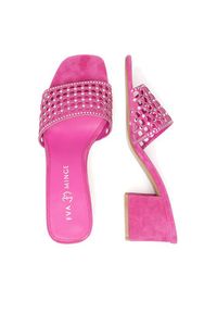 Eva Minge Klapki VERA-1559-2-1 Różowy. Kolor: różowy. Materiał: syntetyk, skóra #4