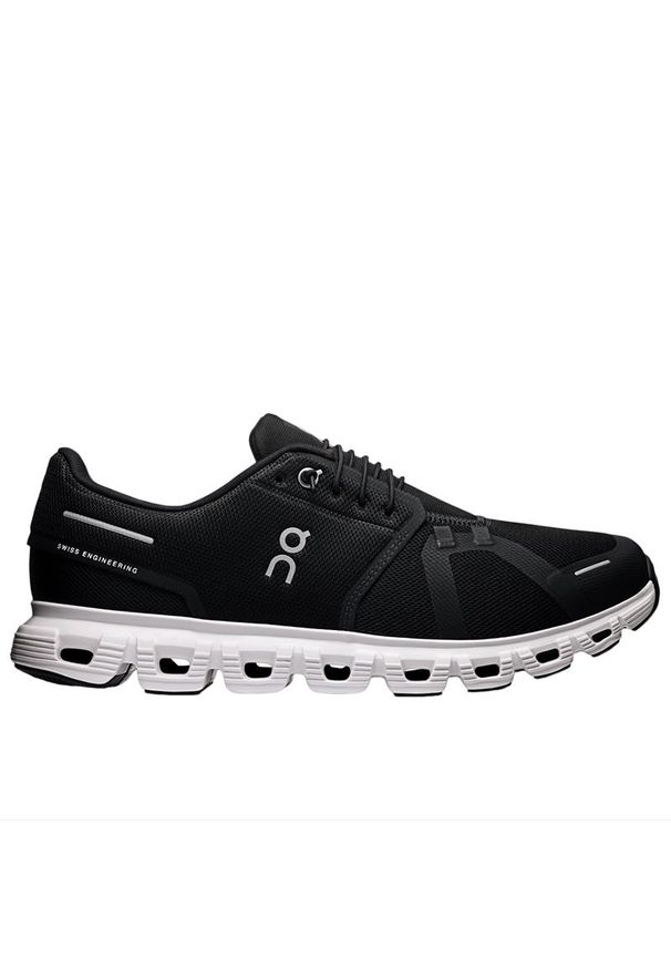 Buty On Running Cloud 6 3MF10070299 - czarne. Kolor: czarny. Materiał: materiał, syntetyk. Szerokość cholewki: normalna. Sport: bieganie