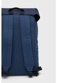 Superdry plecak męski duży gładki. Kolor: niebieski. Wzór: gładki
