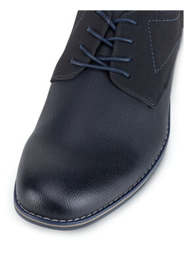 Lanetti Półbuty M16AW070-31 Granatowy. Kolor: niebieski. Materiał: syntetyk, materiał