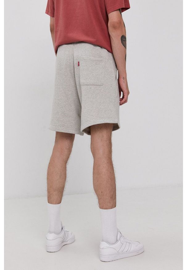 Levi's® - Levi's - Szorty. Okazja: na spotkanie biznesowe. Kolor: szary. Materiał: dzianina. Wzór: gładki. Styl: biznesowy