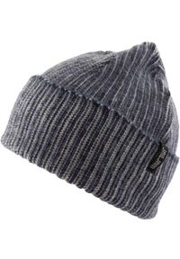 XTASY - Zimowa Czapka Damska Granatowa - Wełna i Polar. Kolor: niebieski. Materiał: polar, wełna. Sezon: zima. Styl: elegancki