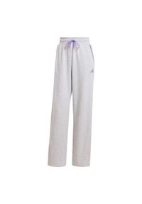 Adidas - Spodnie Essentials Color Pop French Terry. Kolor: szary. Materiał: materiał. Sport: fitness