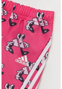 adidas Performance dres dziecięcy kolor różowy. Kolor: różowy. Materiał: dresówka #2