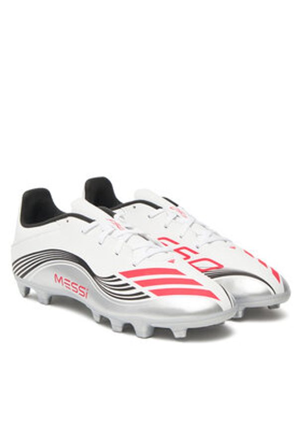 Adidas - adidas Buty do piłki nożnej F50 Messi Club JP7443 Biały. Kolor: biały. Materiał: skóra