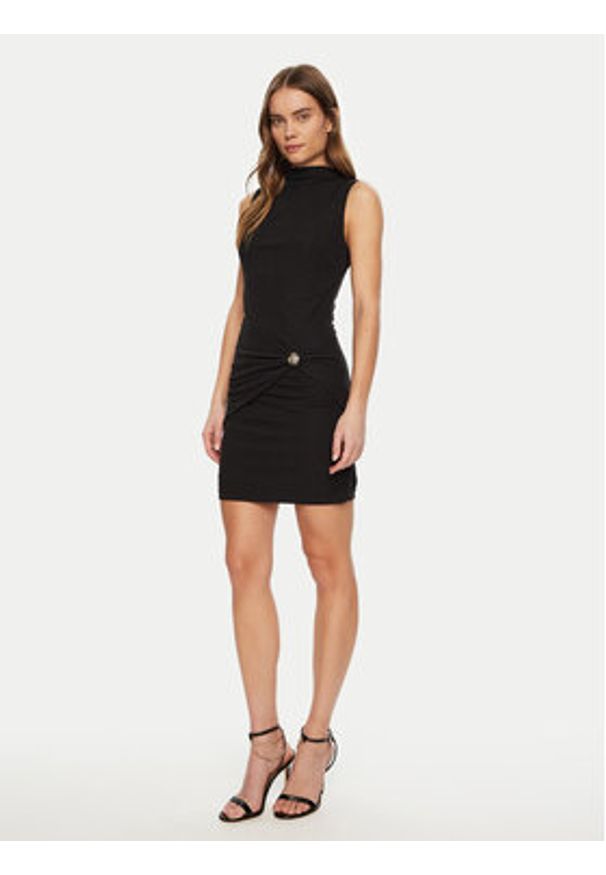 Guess Sukienka koktajlowa W5RK24 KAQL2 Czarny Regular Fit. Kolor: czarny. Materiał: syntetyk. Styl: wizytowy