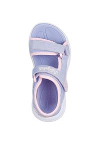 skechers - Sandały Skechers Sola Glow Sandal, Dzieci. Kolor: fioletowy. Materiał: syntetyk, materiał