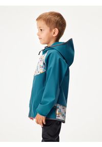 UNUO - Kurtka softshellowa dziecięca z polarem Basic, Cobalt, Bagry. Kolor: niebieski. Materiał: polar. Sezon: jesień, wiosna