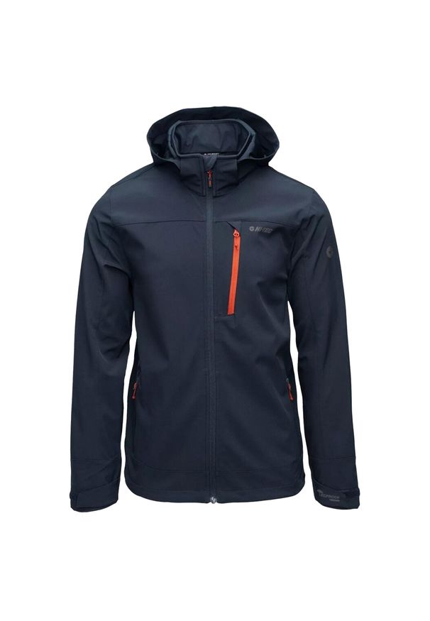 Hi-tec - Męska Kurtka Nikko Soft Shell. Kolor: niebieski, szary, wielokolorowy
