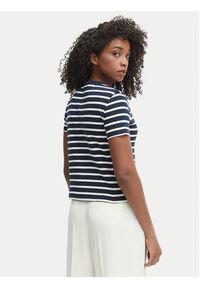 TOMMY HILFIGER - Tommy Hilfiger Bluzka WW0WW48709 Granatowy Slim Fit. Kolor: niebieski. Materiał: bawełna #5