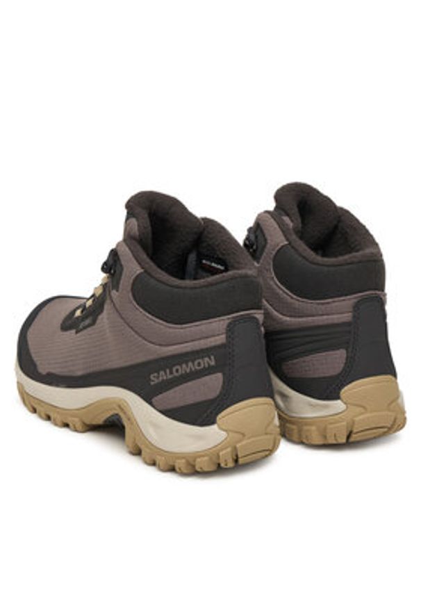 salomon - Salomon Trekkingi Shelter Waterproof L47855200 Brązowy. Kolor: brązowy. Materiał: materiał