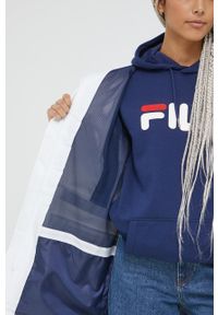 Fila kurtka przeciwdeszczowa damska kolor biały. Kolor: biały. Materiał: materiał #3