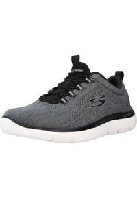 skechers - Buty Mężczyzna Skechers Summits czarny. Kolor: czarny, szary, wielokolorowy. Materiał: tkanina