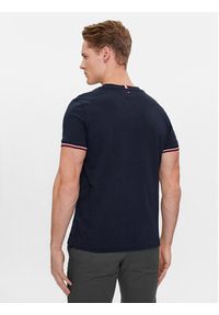 TOMMY HILFIGER - Tommy Hilfiger T-Shirt Logo MW0MW32584 Granatowy Slim Fit. Kolor: niebieski. Materiał: bawełna
