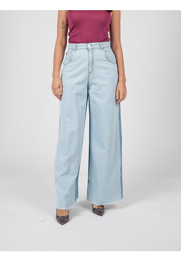 Pinko Spodnie "Dennis" | 1V10WW A0CM | Kobieta | Niebieski. Kolor: niebieski. Materiał: jeans. Styl: elegancki, vintage