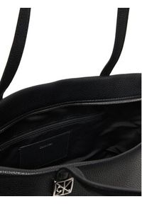 Calvin Klein Torebka Emblem Hw Pebble Tote LV04F3424G Czarny. Kolor: czarny. Materiał: skórzane #4