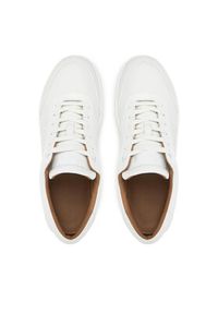 Calvin Klein Sneakersy Low Top Lace Up Oxford Rubb Lth HM0HM01708 Biały. Kolor: biały. Materiał: nubuk, skóra #3