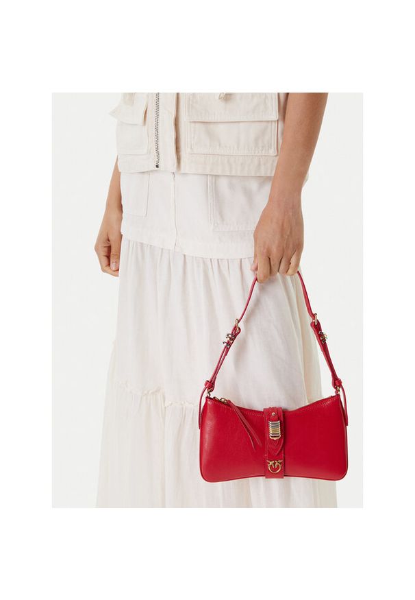 Pinko - Torebka PINKO. Kolor: czerwony