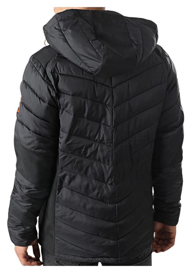 Kurtka zimowa męska Geographical Norway Deyal. Kolor: czarny. Materiał: poliester. Sezon: zima. Sport: turystyka piesza