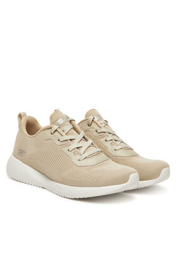 skechers - Skechers Sneakersy 32504/NAT Beżowy. Kolor: beżowy. Materiał: materiał