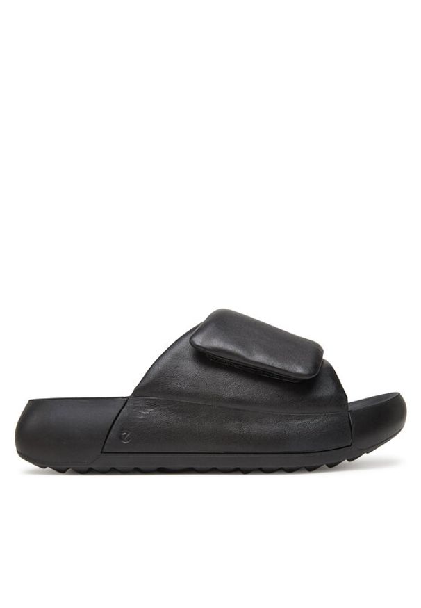 ecco - ECCO Klapki Cozmo Pf W 20668301001 Czarny. Kolor: czarny. Materiał: skóra