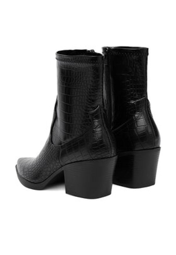 DeeZee Botki BZRB0184-7 Czarny. Kolor: czarny. Materiał: materiał