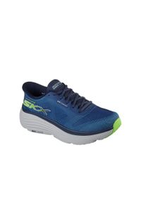 skechers - Buty sportowe do biegania męskie Skechers Max Cushioning SLIP-INS. Okazja: na co dzień. Kolor: niebieski. Model: Skechers Sport