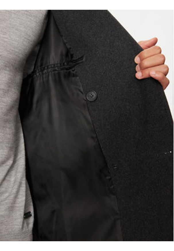 Michael Kors Płaszcz wełniany CF42083BQA Szary Oversize. Kolor: szary. Materiał: syntetyk