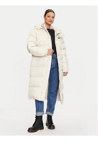 Tommy Jeans Płaszcz zimowy Alaska DW0DW18860 Beżowy Regular Fit. Kolor: beżowy. Materiał: syntetyk. Sezon: zima #3