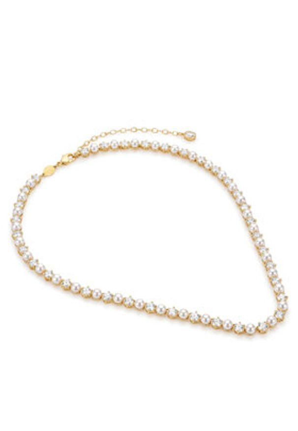 Swarovski Naszyjnik Matrix Tennis 5742039 Złoty. Materiał: złote. Kolor: złoty