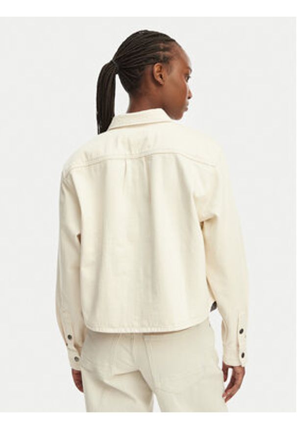 G-Star RAW - G-Star Raw Kurtka jeansowa D29107-E362 Kremowy Relaxed Fit. Kolor: kremowy. Materiał: bawełna
