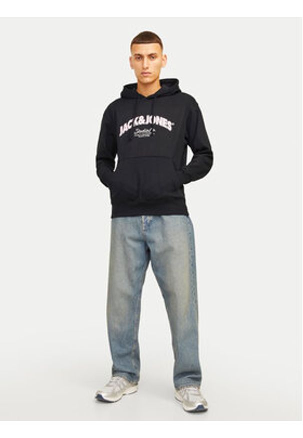 Jack & Jones - Jack&Jones Bluza Bronx 12262919 Czarny Regular Fit. Kolor: czarny. Materiał: bawełna, syntetyk