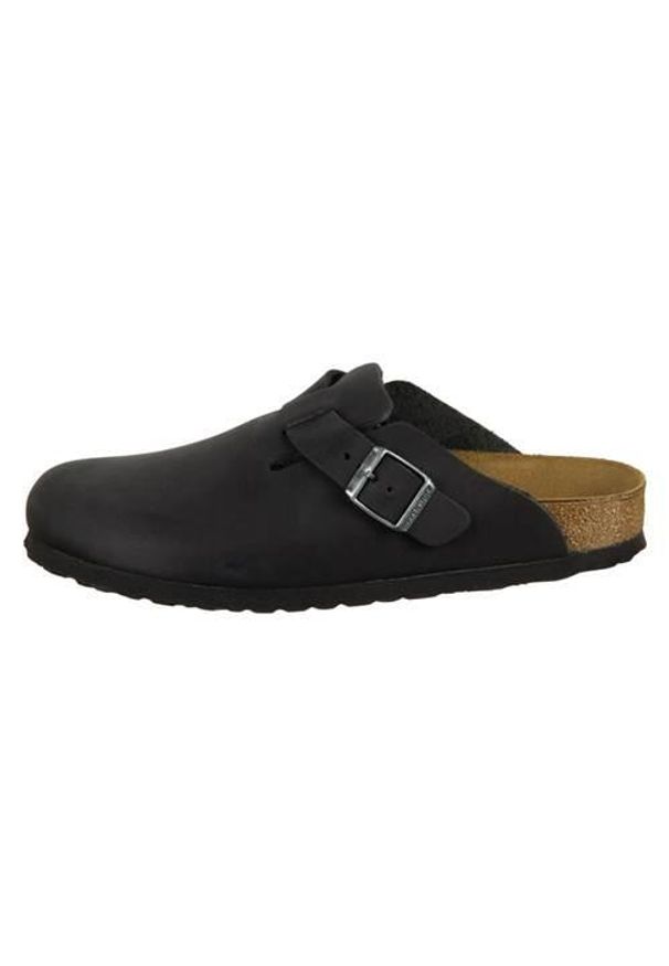 Kapcie Birkenstock Boston Dorosłych. Zapięcie: bez zapięcia. Kolor: czarny. Materiał: materiał. Szerokość cholewki: normalna. Sport: turystyka piesza