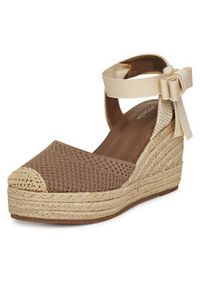 DeeZee Espadryle WS2509-001 Beżowy. Kolor: beżowy. Materiał: materiał #3