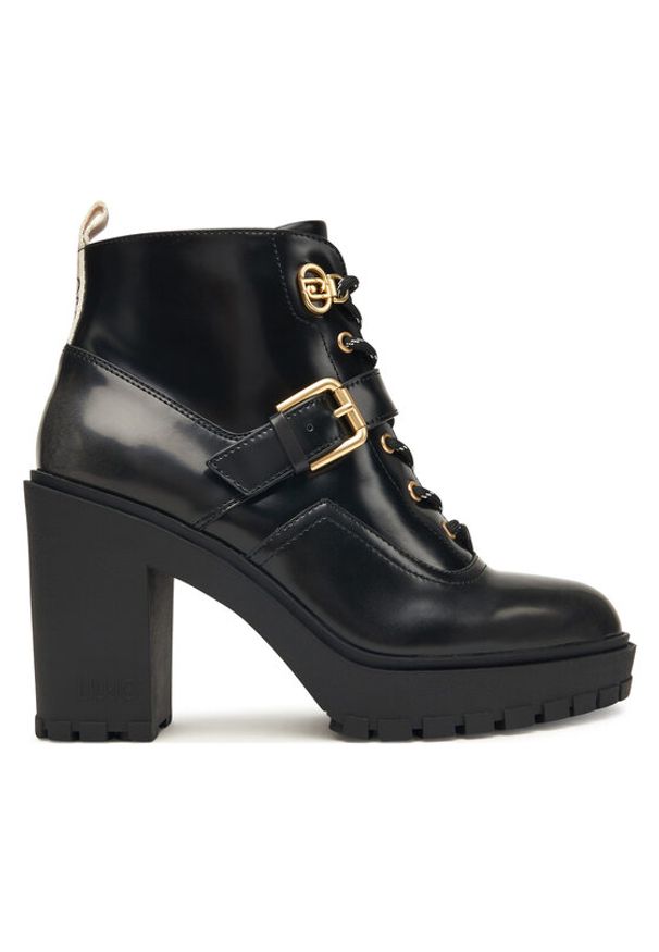 Liu Jo Trzewiki SF5071 PX112 Czarny. Kolor: czarny. Materiał: lakier, skóra