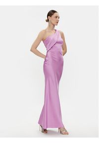 Rinascimento Sukienka wieczorowa CFC0117429003 Fioletowy Regular Fit. Kolor: fioletowy. Materiał: syntetyk. Styl: wizytowy