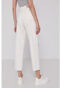 Pepe Jeans Jeansy damskie high waist. Stan: podwyższony. Kolor: biały #4