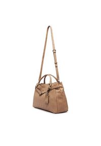 Guess Torebka Ella Logo HWPD97 46060 Beżowy ciemny. Kolor: beżowy. Materiał: skórzane #5