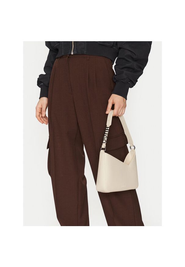 Hugo - Torebka HUGO. Kolor: kremowy