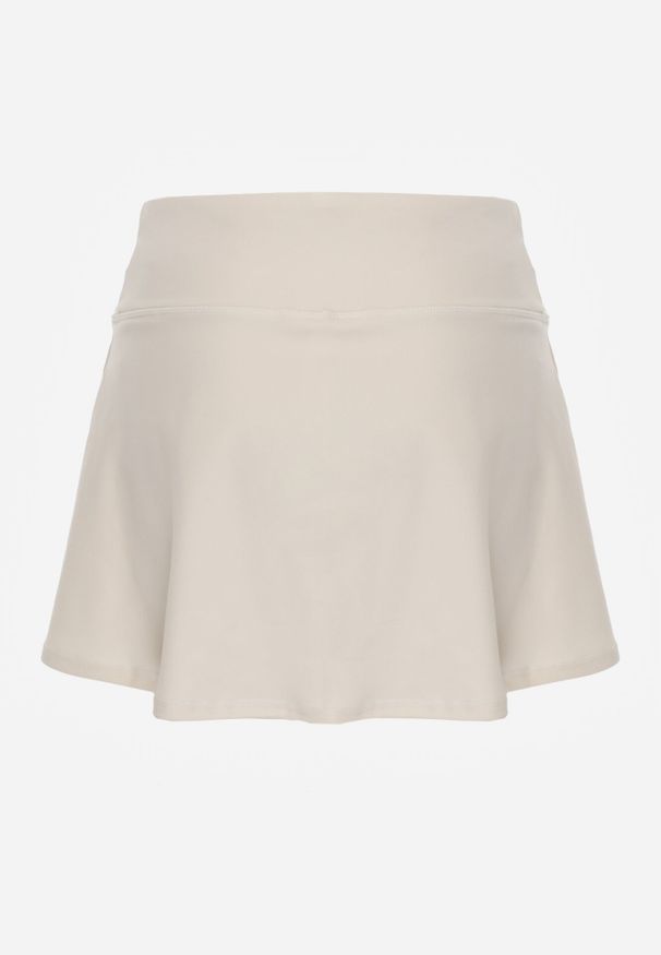 Born2be - Białe Sportowe Spódnico-Szorty z Funkcjonalnymi Kieszonkami Natellea. Okazja: na spacer. Kolor: biały. Materiał: materiał. Styl: sportowy