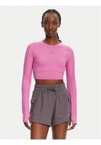 Adidas by Stella McCartney - adidas by Stella McCartney Koszulka techniczna Stella McCartney TrueStrength JJ1644 Różowy Slim Fit. Kolor: różowy. Materiał: syntetyk #1