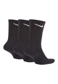 Nike - Amortyzowane Skarpety Codzienne Dla Dorosłych Unisex (zestaw 3 Sztuk). Kolor: czarny. Sport: turystyka piesza