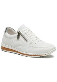 Rieker Sneakersy N5127-80 Biały. Kolor: biały. Materiał: skóra #3