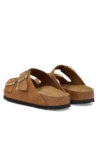 Birkenstock Klapki Arizona Sfb 1032086 Brązowy. Kolor: brązowy. Materiał: nubuk, skóra #4
