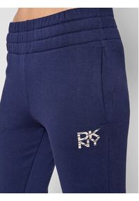 DKNY Sport Spodnie dresowe DP1P2716 Granatowy Regular Fit. Kolor: niebieski. Materiał: bawełna #4