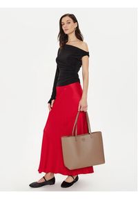 Tory Burch Torebka Mcgraw Tote 152221 Beżowy. Kolor: beżowy. Materiał: skórzane